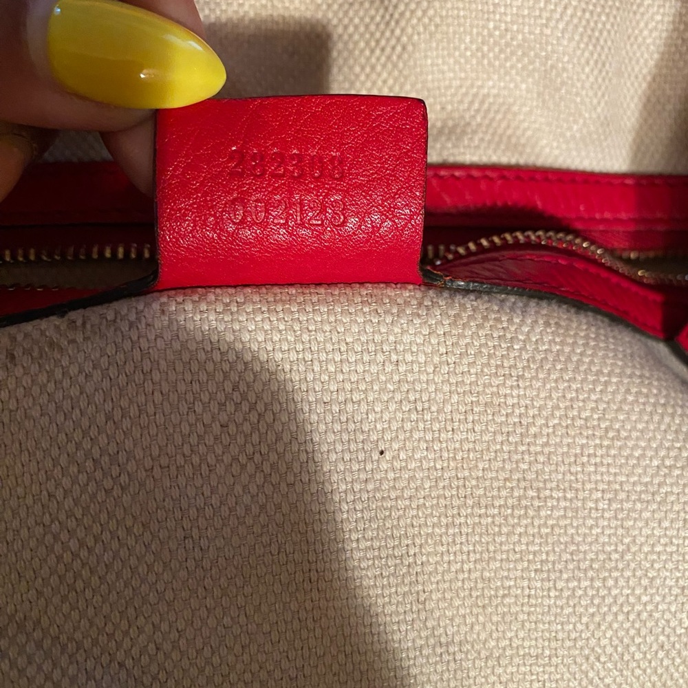 Gucci Soho tote red, large size - Picture 5 of 15